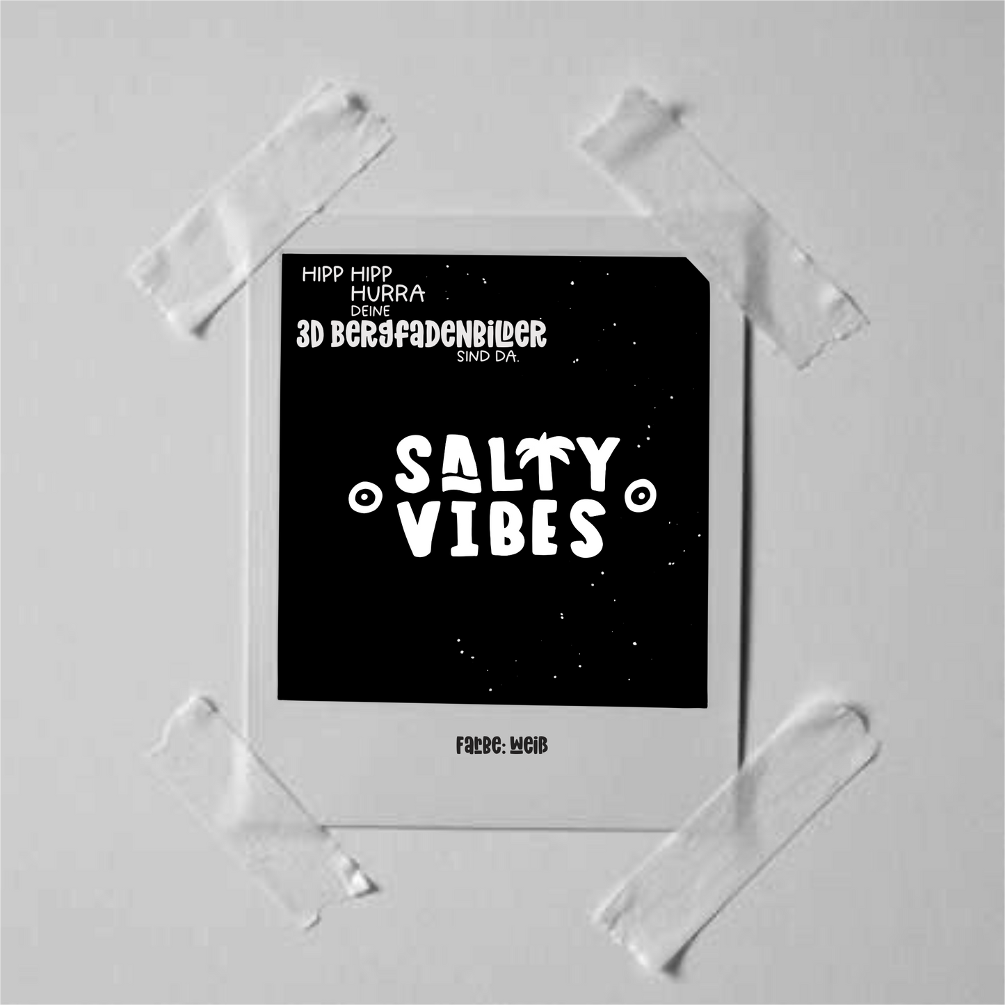 3D Bügelbild - salty vibes