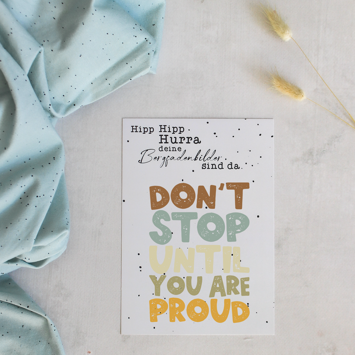 Don‘t stop until your proud