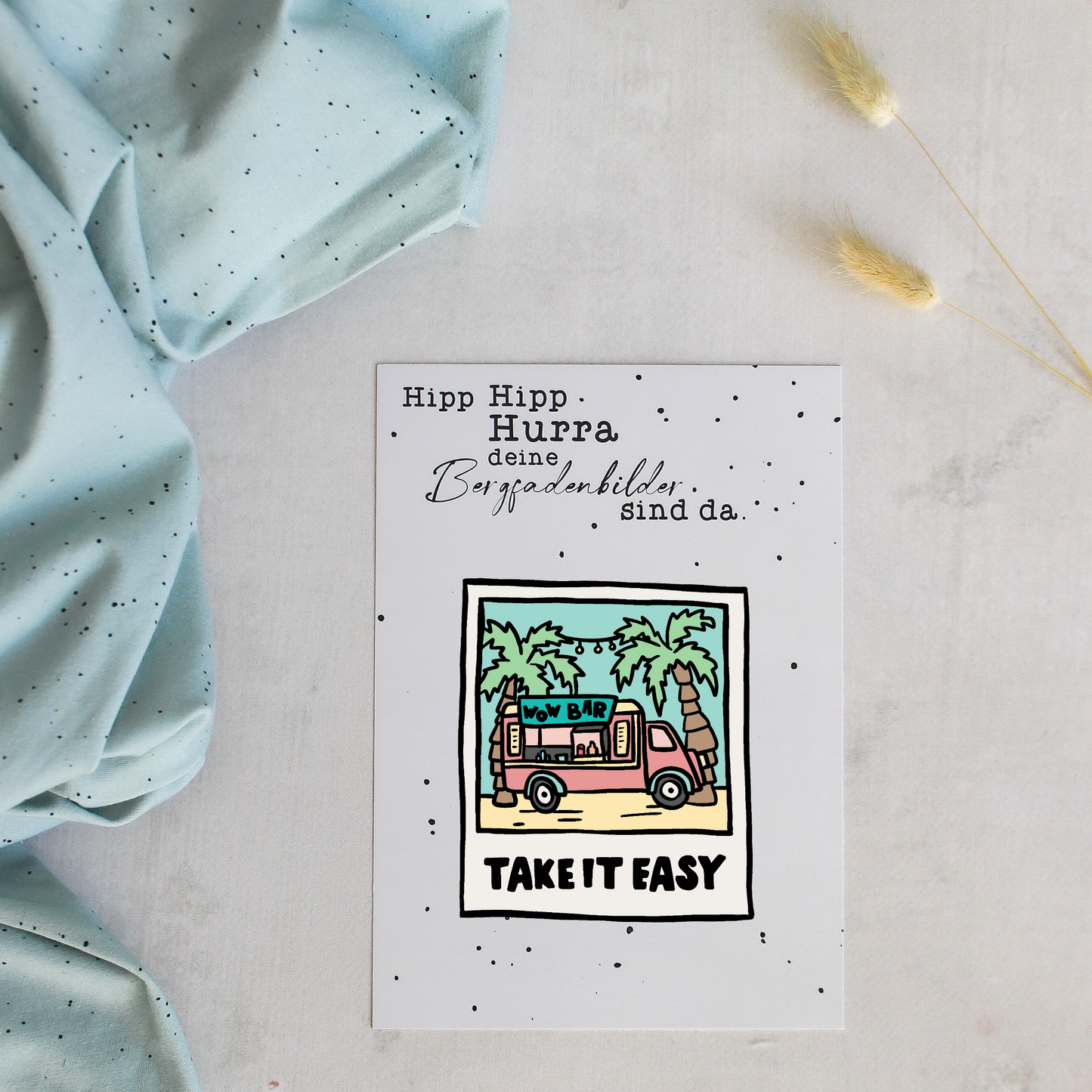 Bügelbild - Take it easy