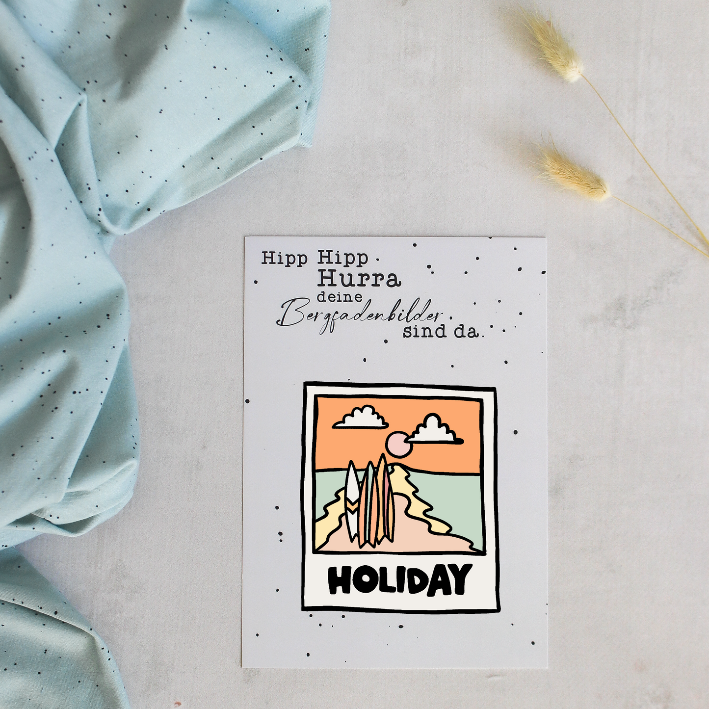 Bügelbild - Holiday