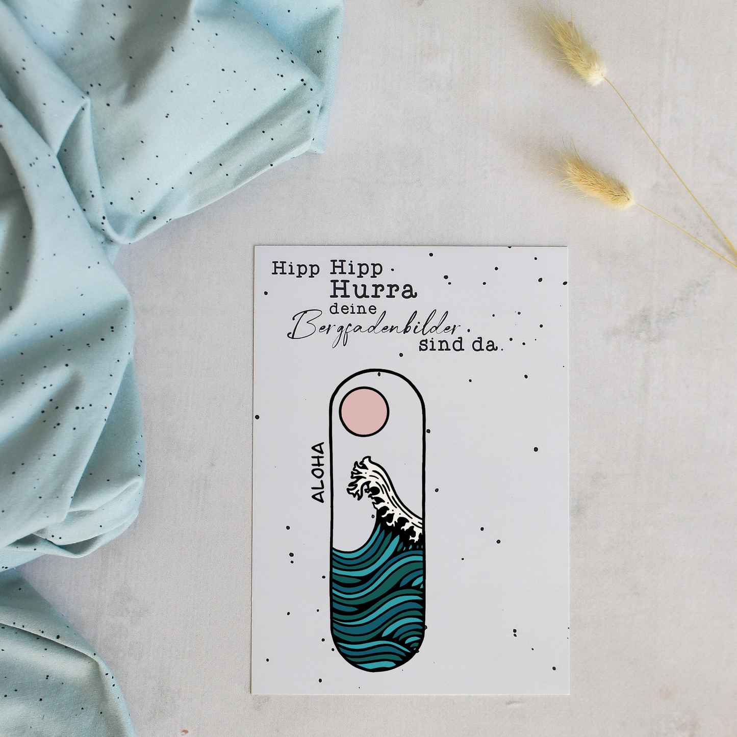 Bügelbild - Aloha (oval)