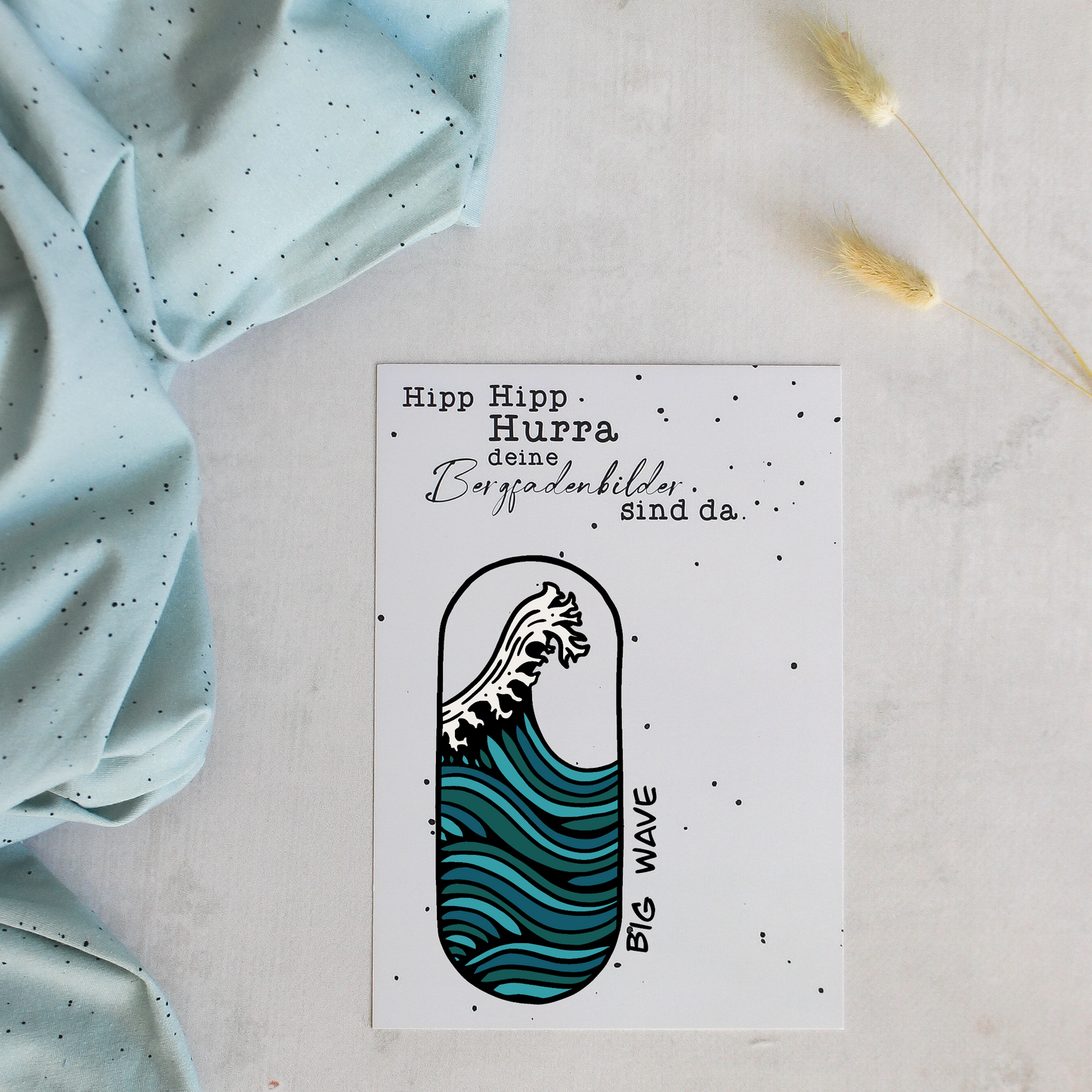 Bügelbild - Big Wave (oval)