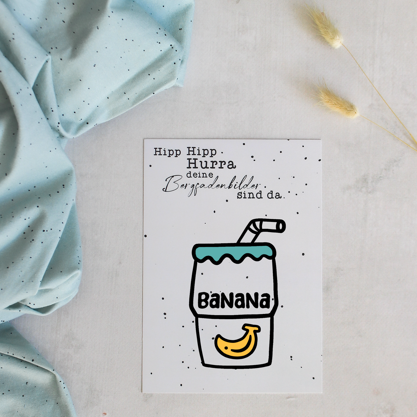 Bügelbild - Bananen Saft