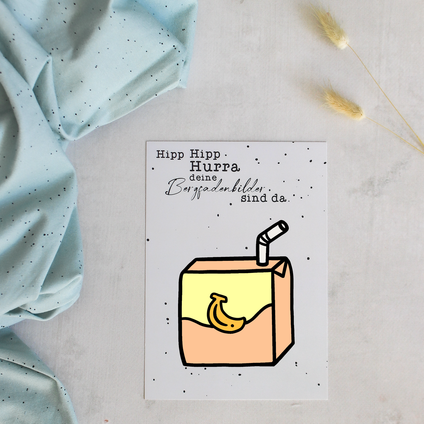 Bügelbild - Trinkpäckchen Banane