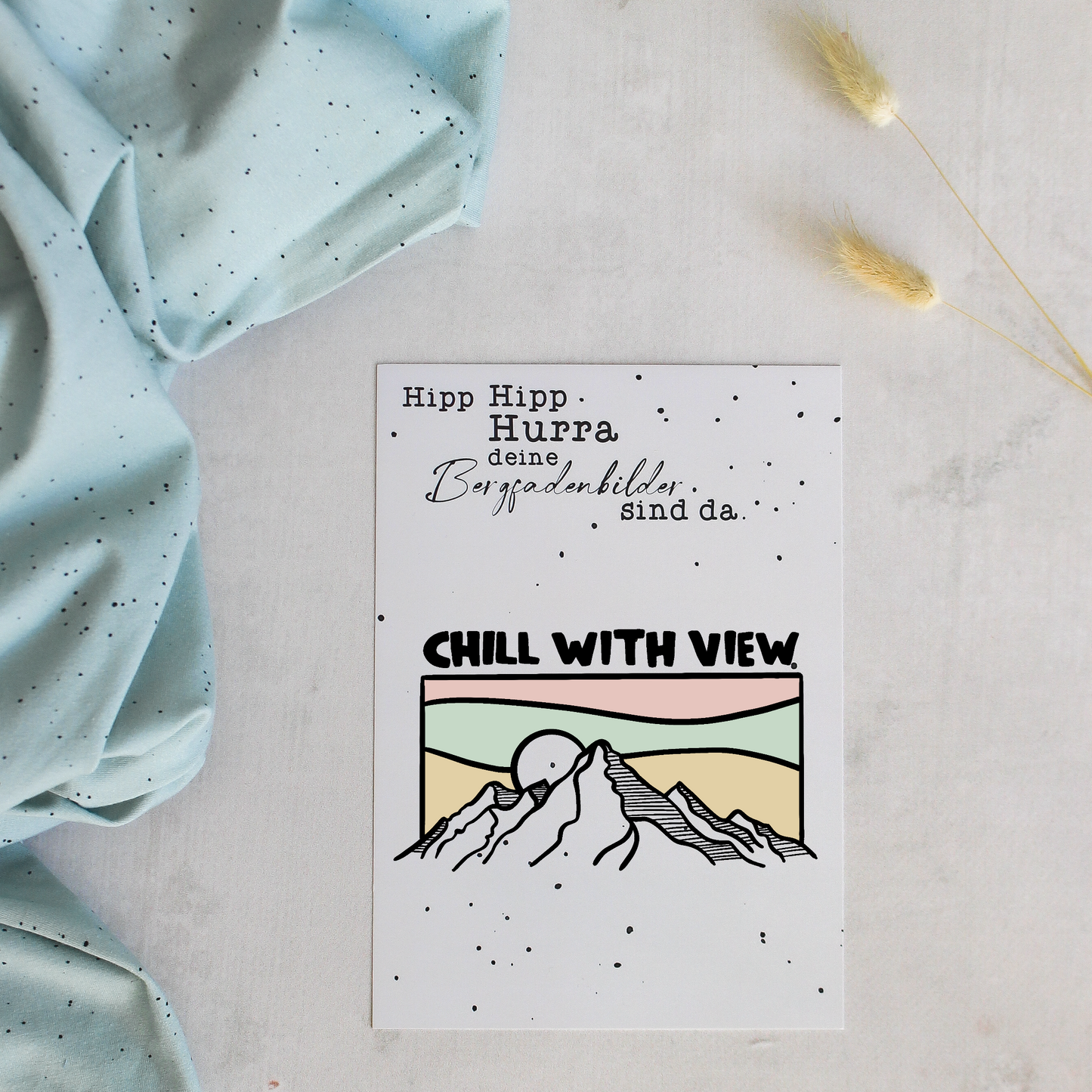 Bügelbild - chill with view