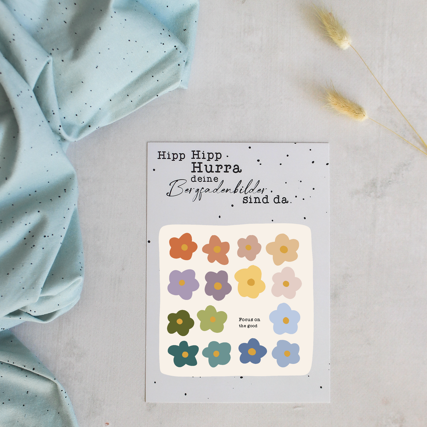 Bügelbild - Fokus on the good