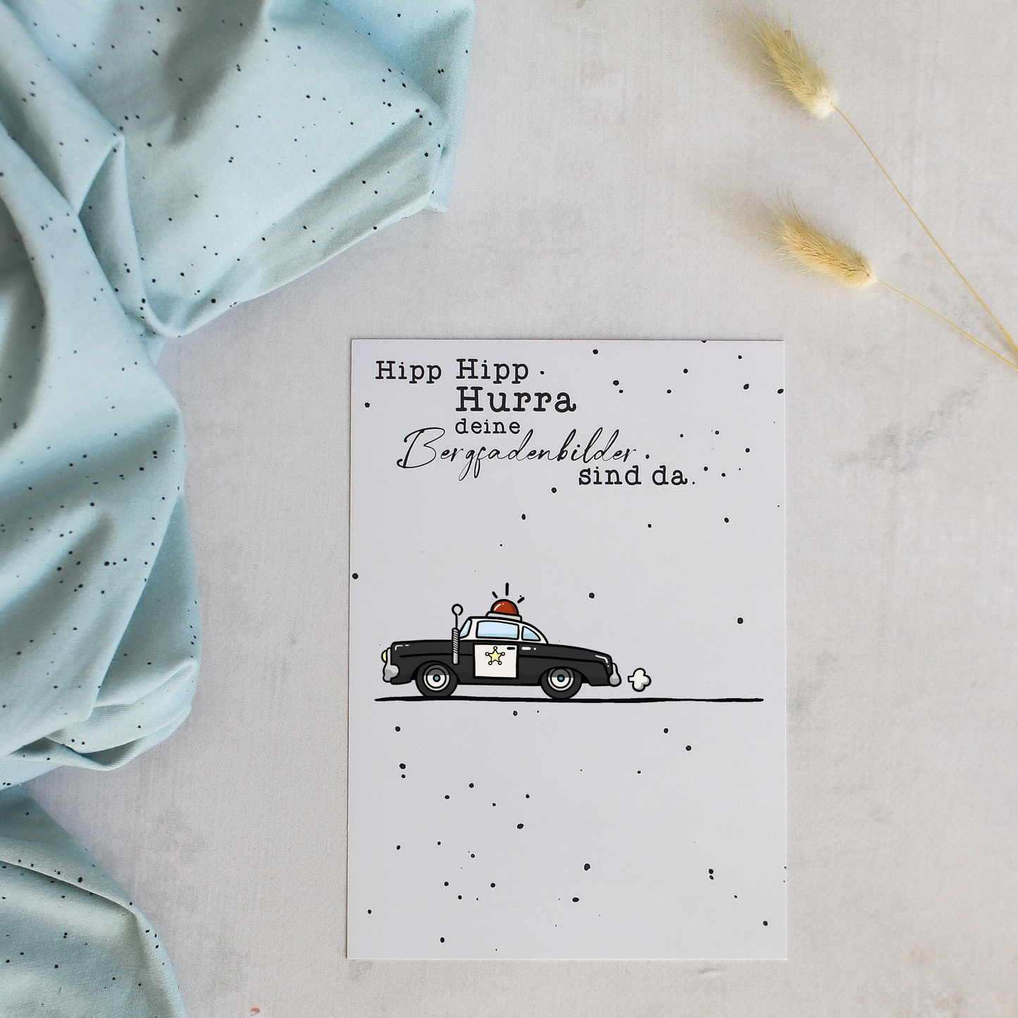 Bügelbild - Polizeiauto