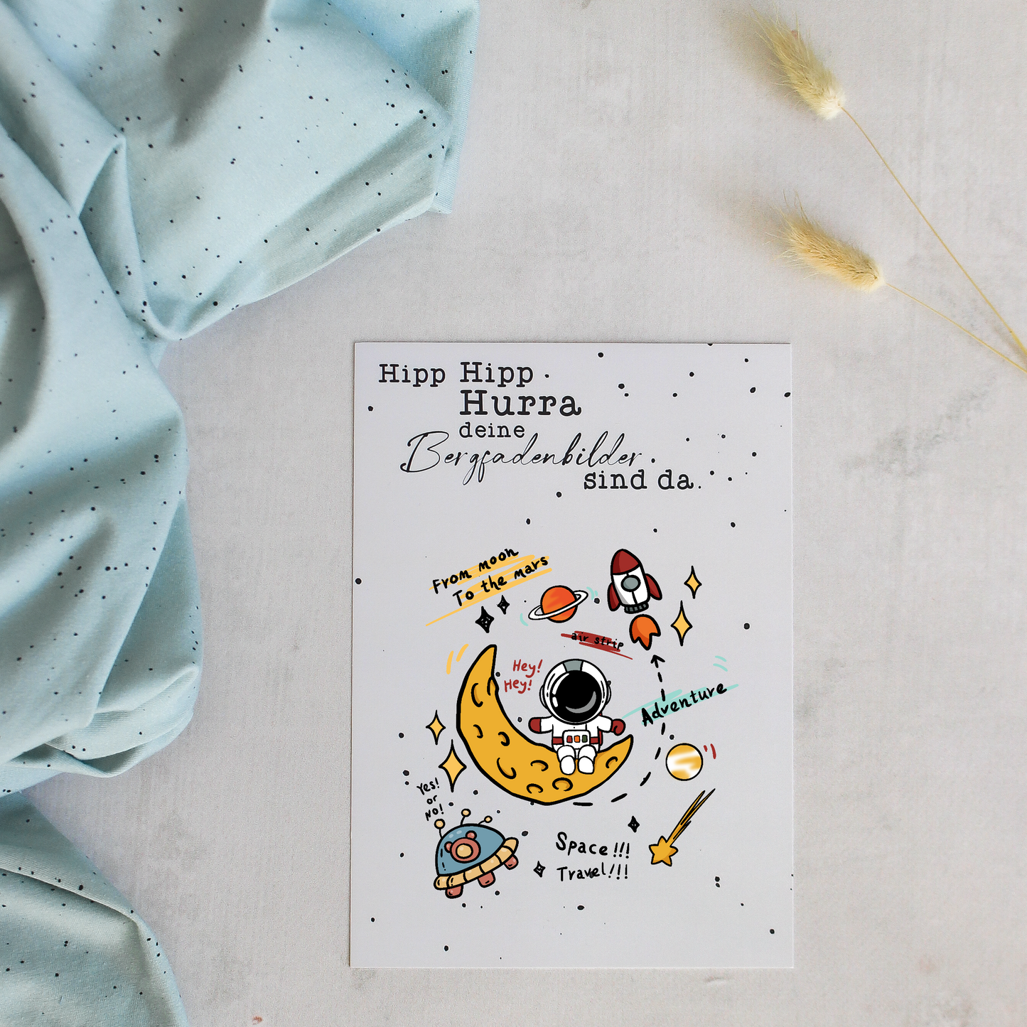 Bügelbild - Space Travel