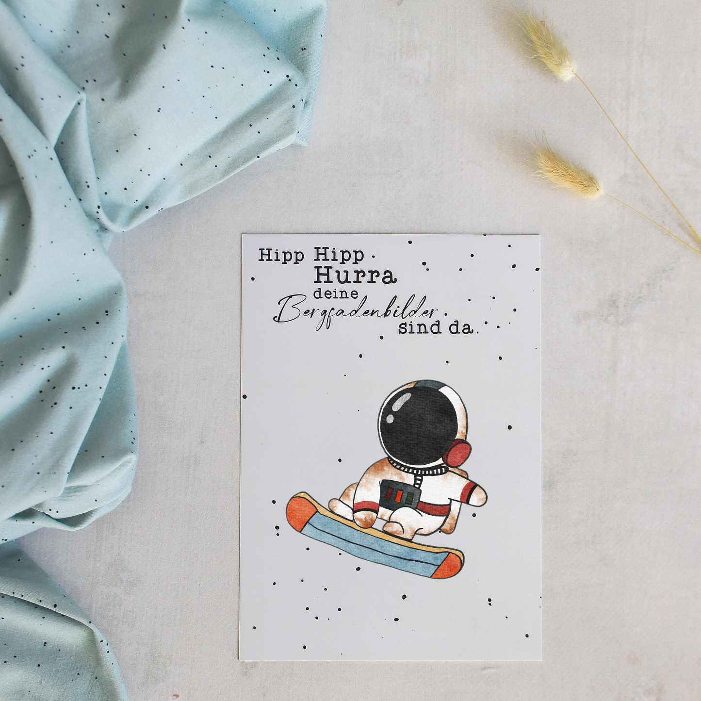 Bügelbild - Snowboard Astronaut