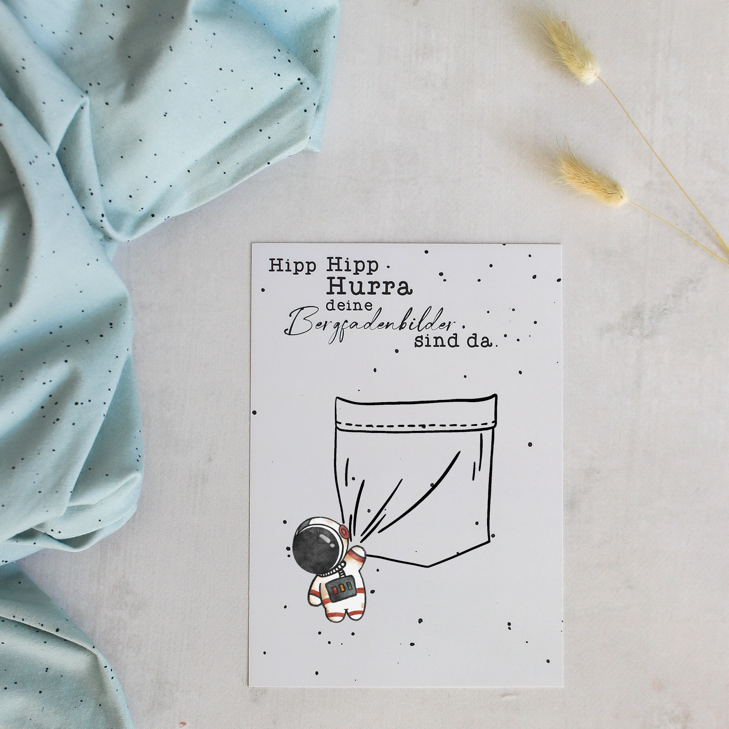 Bügelbild - Astronaut mit Tasche