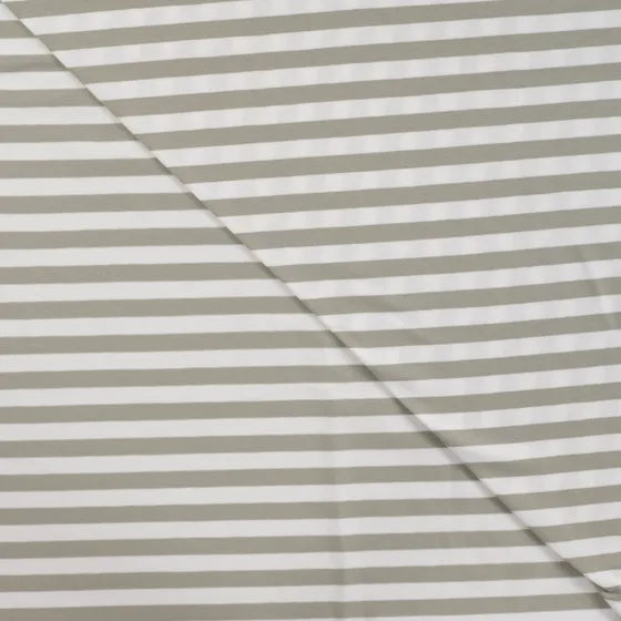 Jersey - Streifen Khaki