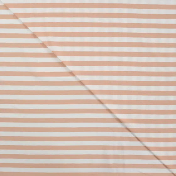 Jersey - Streifen Peach