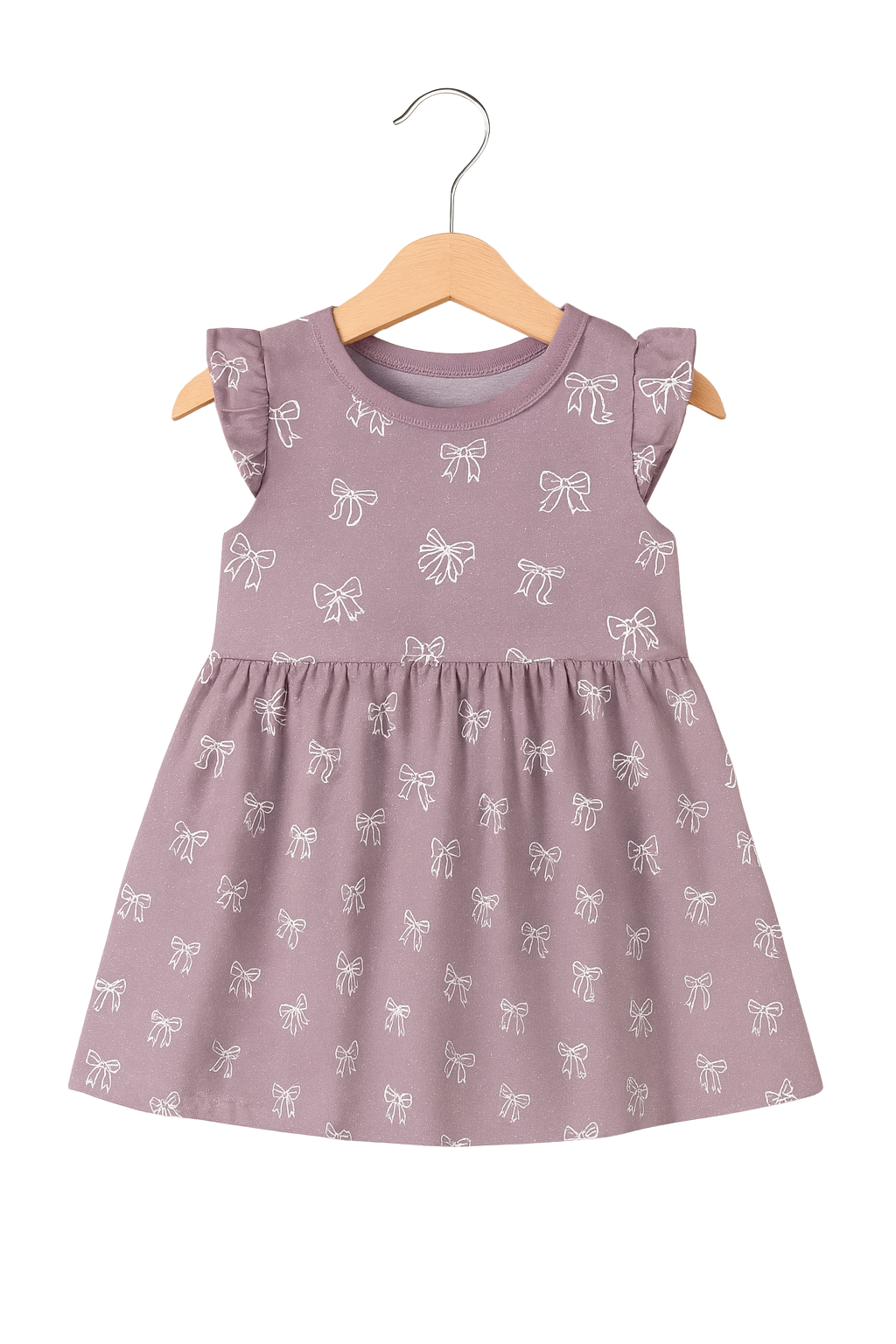 French Terry - Schleifen rosa