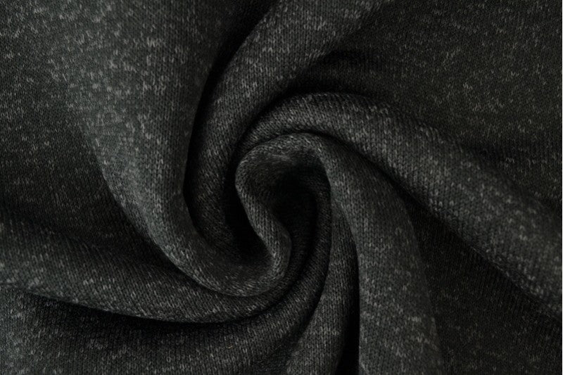 Sweatstoff Gestrickt - Schwarz