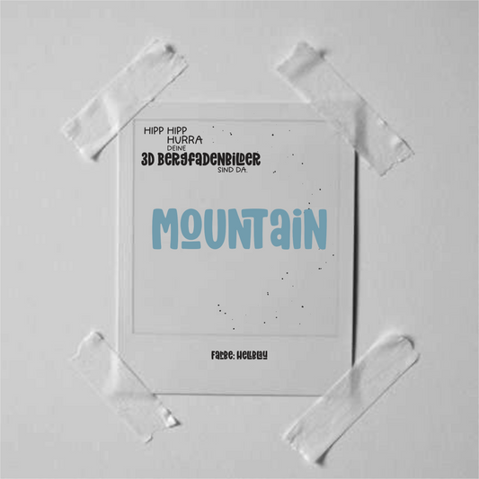 3D Bügelbild - Mountain