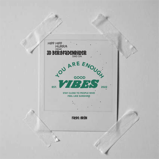 3D Bügelbild - Good Vibes
