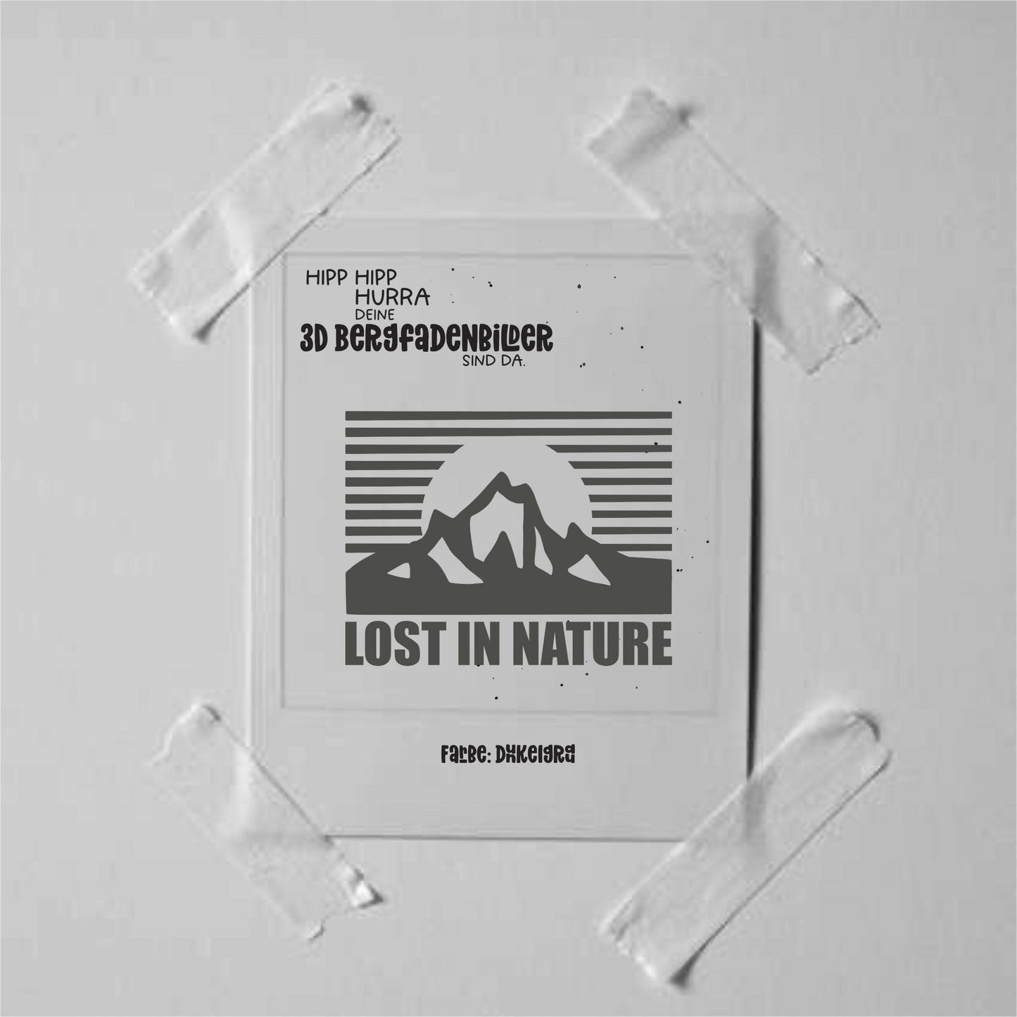 3D Bügelbild - lost in nature