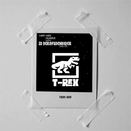 3D Bügelbild - t-rex