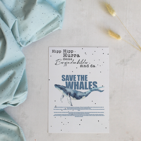 Bügelbild - Save the Whales
