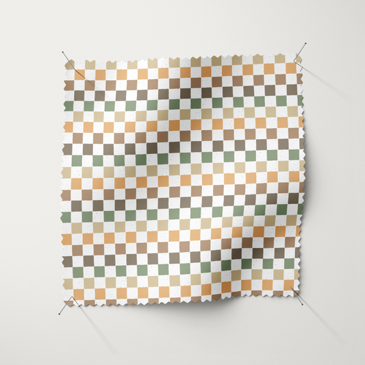 French Terry - Checkerboard "Mini Natur"