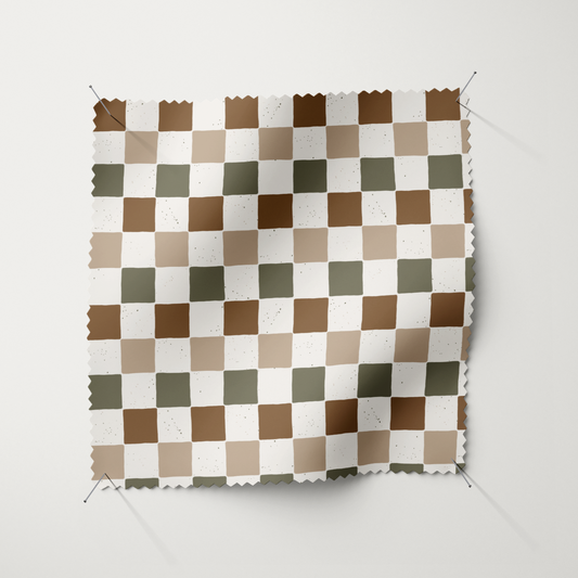 French Terry - Checkerboard "Natur"